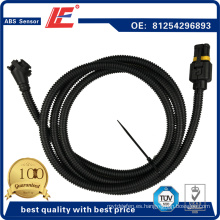 Auto ABS Sensor Cable de conexión del camión Sistema de frenos antibloqueo Transductor Indicador Cable de conexión del sensor 81254296893 para Hombre